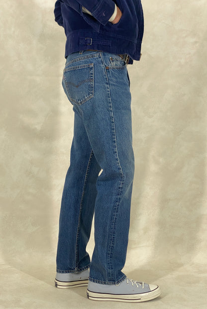 33X30 Levi's 501 Vintage Denim Jeans Made in USA in 1988-military-AJ357 Studio