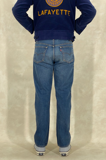 33X30 Levi's 501 Vintage Denim Jeans Made in USA in 1988-military-AJ357 Studio