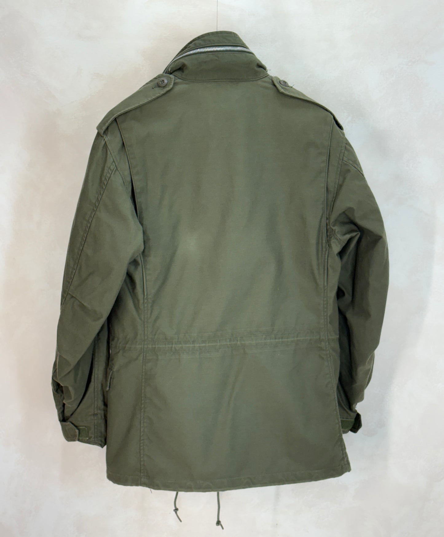 1968 m65 jacket, us army field jacket, john ownbey m65, vintage military coat, small regular jacket, vietnam era jacket,