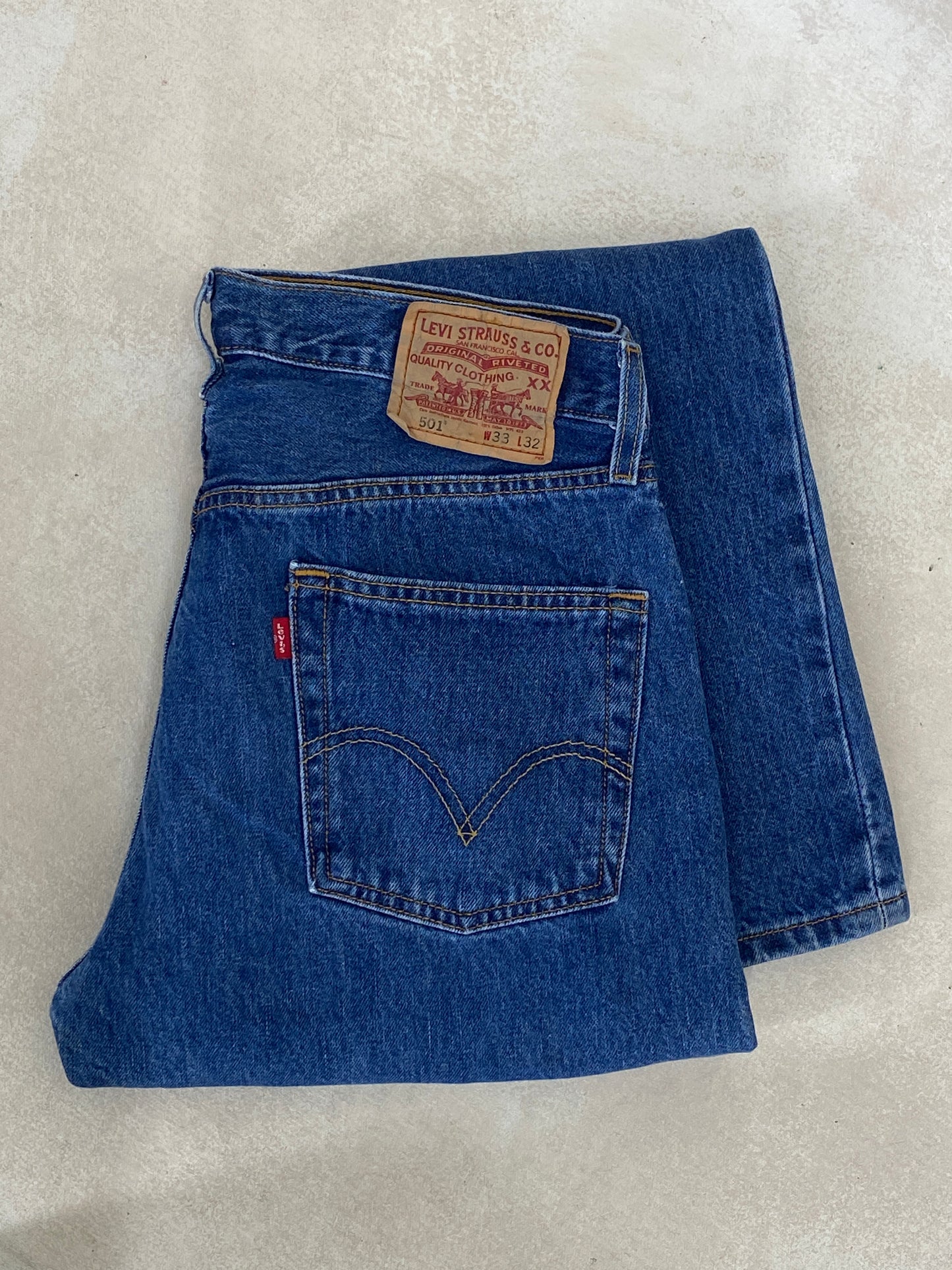 32X32 Levi's 501 Vintage Denim Jeans - USA Vintage Bcn