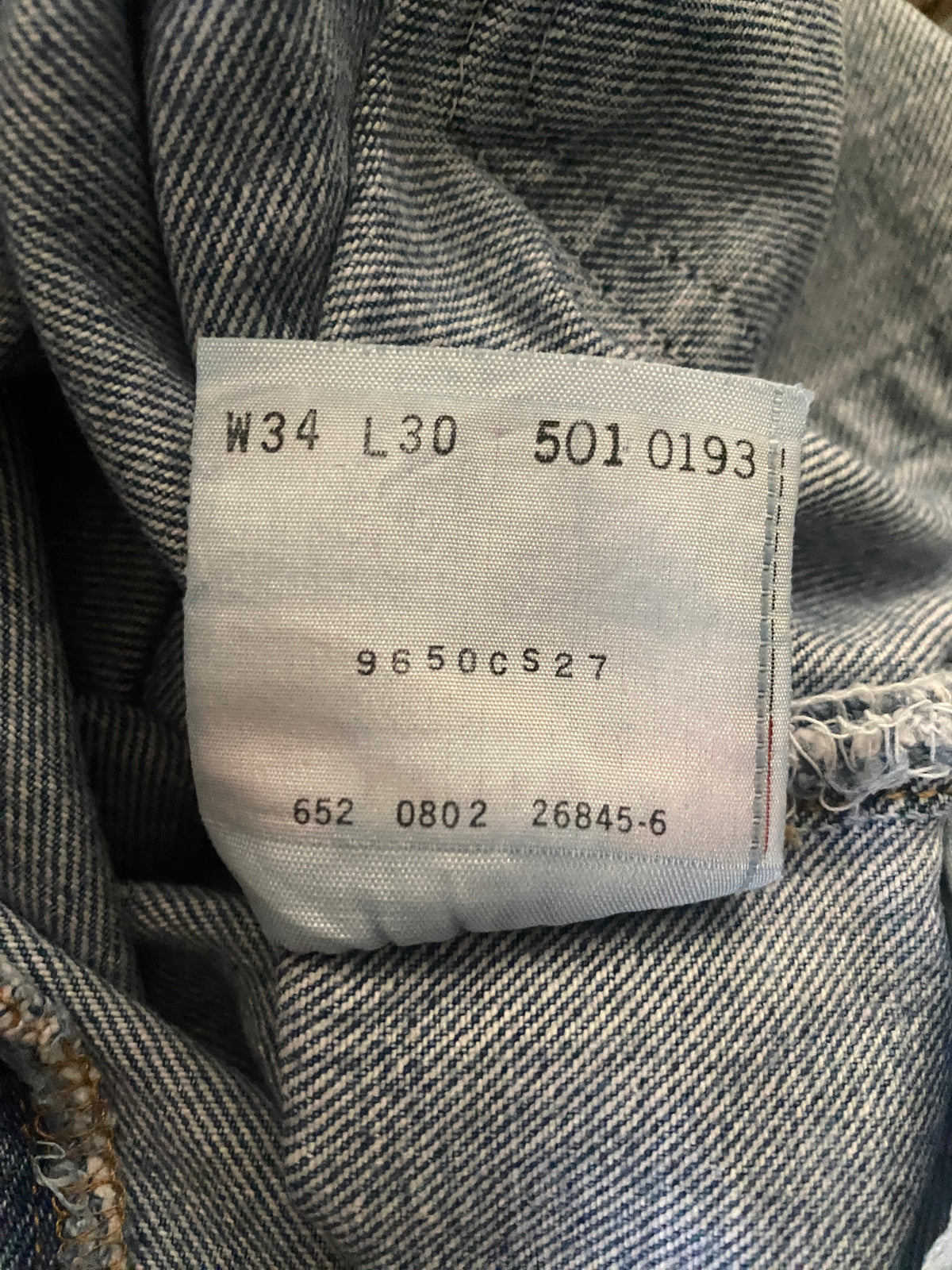 34X30 Levi's 501 Vintage Denim Jeans-military-AJ357 Studio