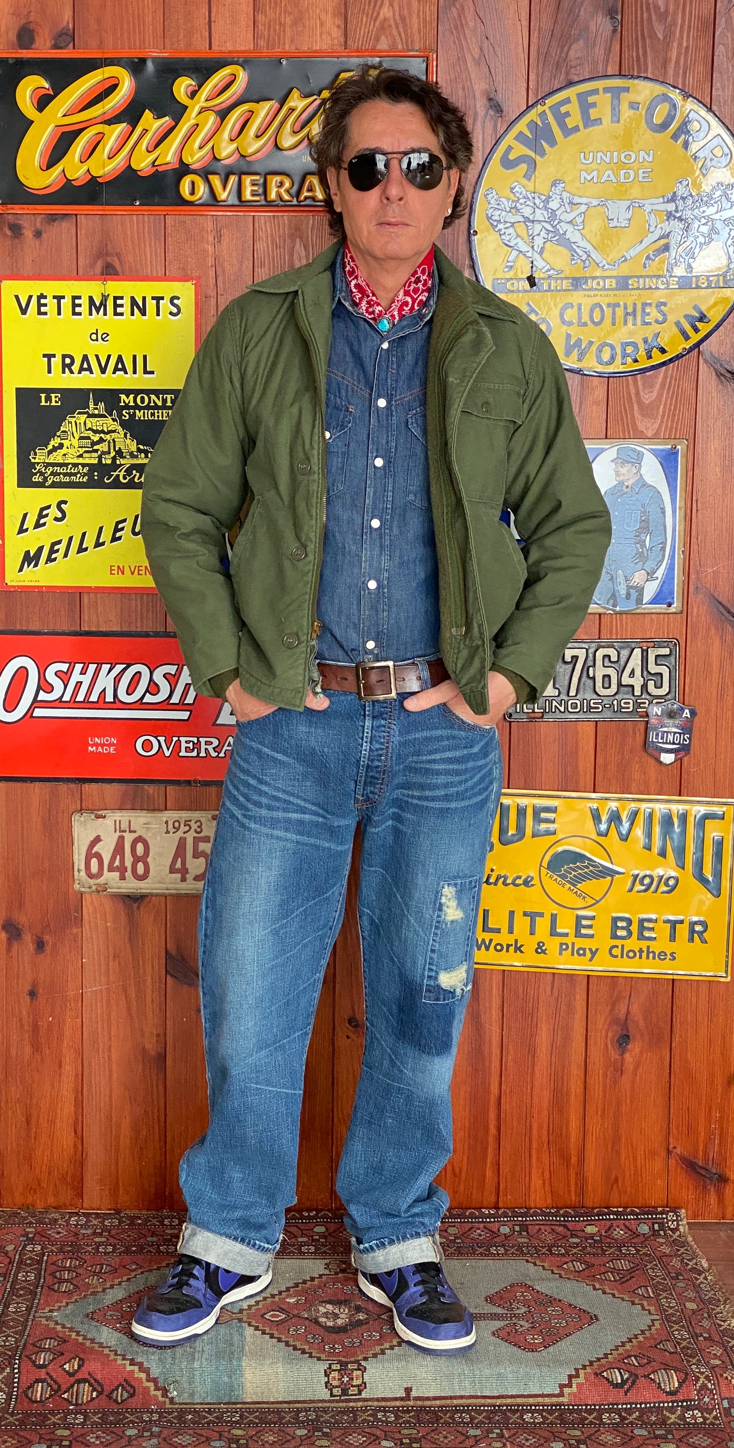 US Navy A-2 Deck Jacket — 1981 Issue, Authentic Military Outerwear Made in USA - Size Small.-AJ357 Studio