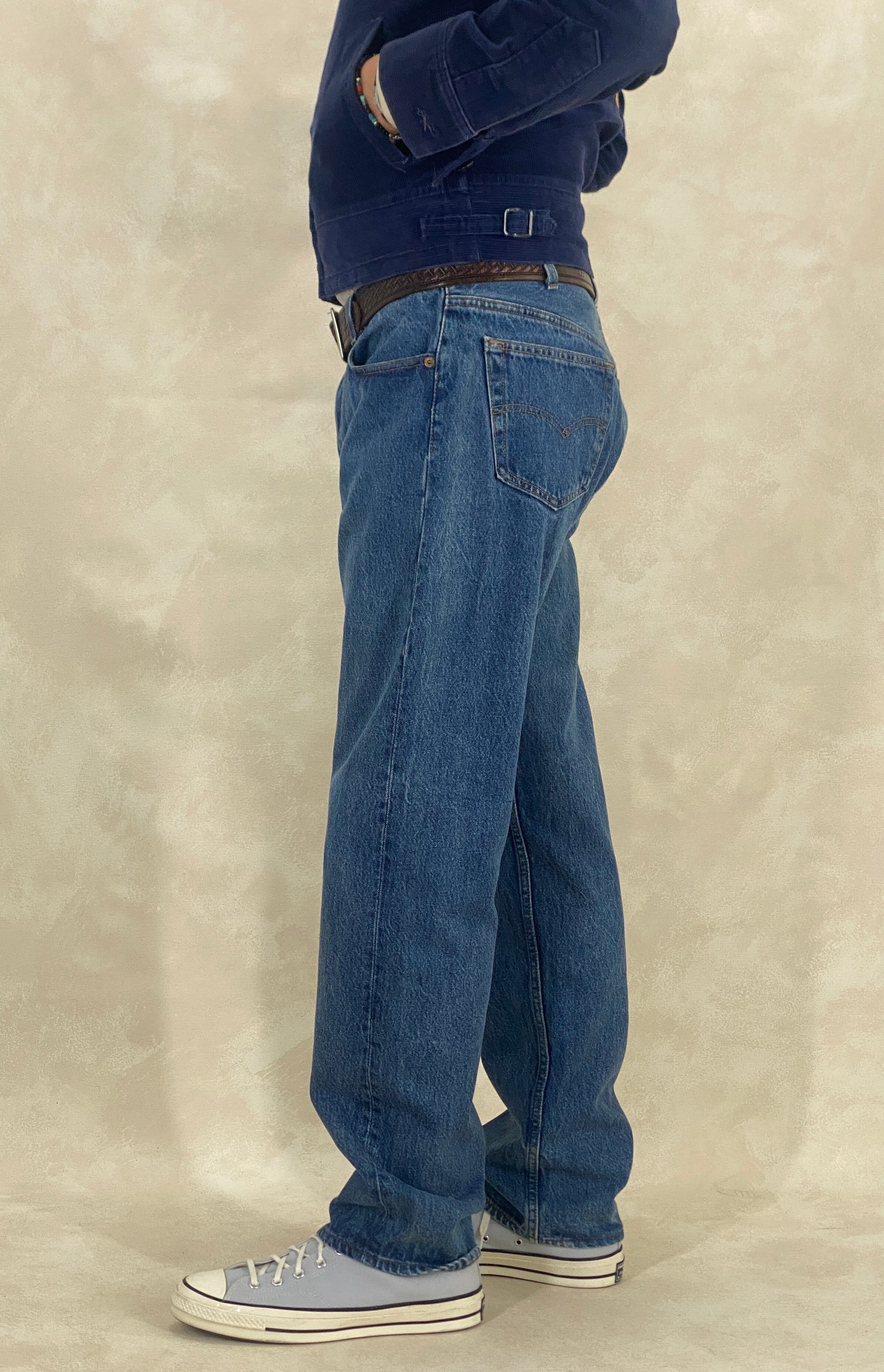 Measured Size 34X32 Levi's 501 Vintage Denim Jeans Made in USA in 1988 - USA Vintage Bcn