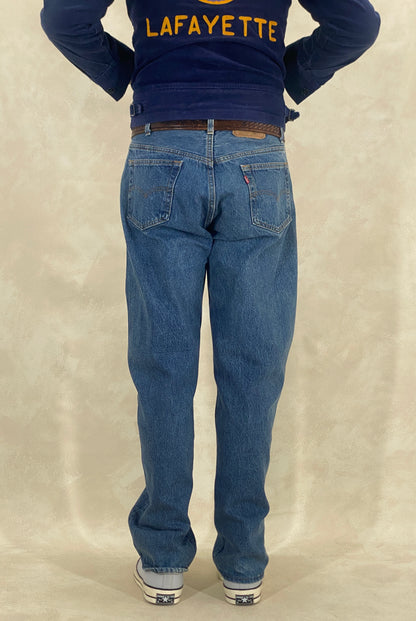 Measured Size 34X32 Levi's 501 Vintage Denim Jeans Made in USA in 1988-military-AJ357 Studio
