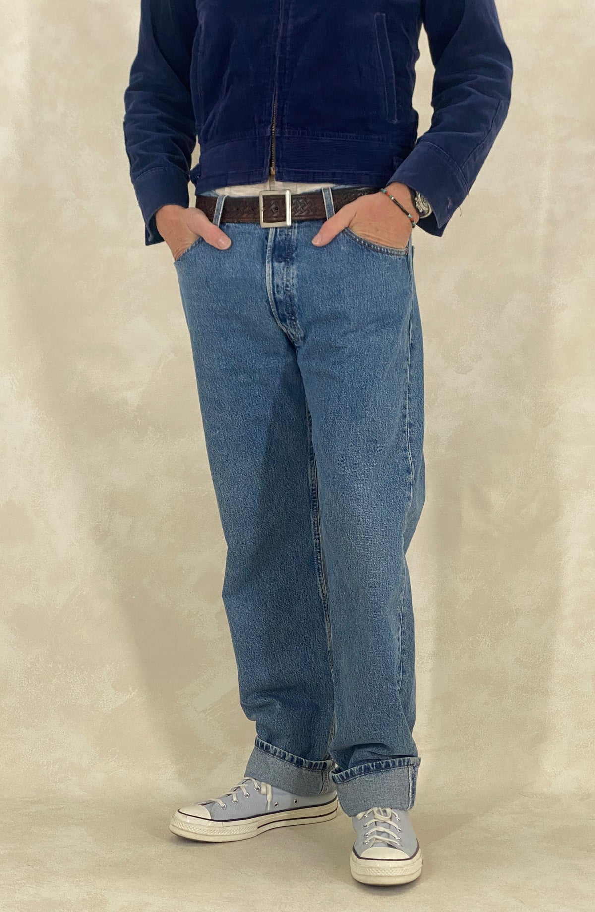 36X34 Levi's 501 Vintage Denim Jeans-military-AJ357 Studio