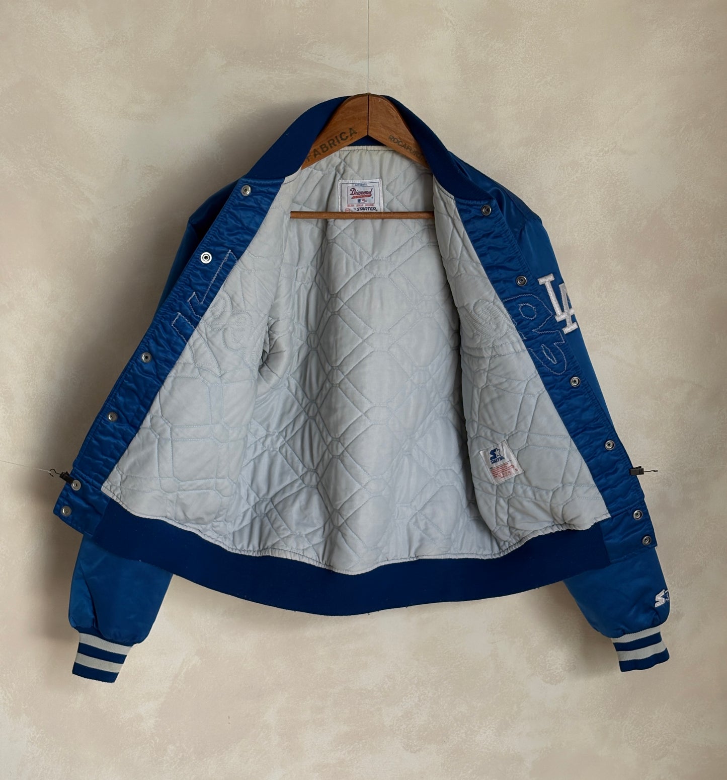Vintage 80s LA Dodgers Starter Satin Jacket | Diamond Collection | Size M | Made in USA-AJ357 Studio-AJ357 Studio
