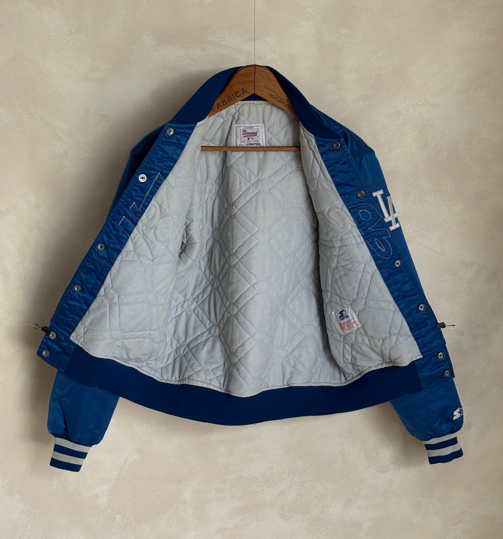 Vintage 80s LA Dodgers Starter Satin Jacket | Diamond Collection | Size M | Made in USA-AJ357 Studio-AJ357 Studio