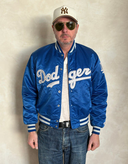 Vintage 80s LA Dodgers Starter Satin Jacket | Diamond Collection | Size M | Made in USA-AJ357 Studio-AJ357 Studio