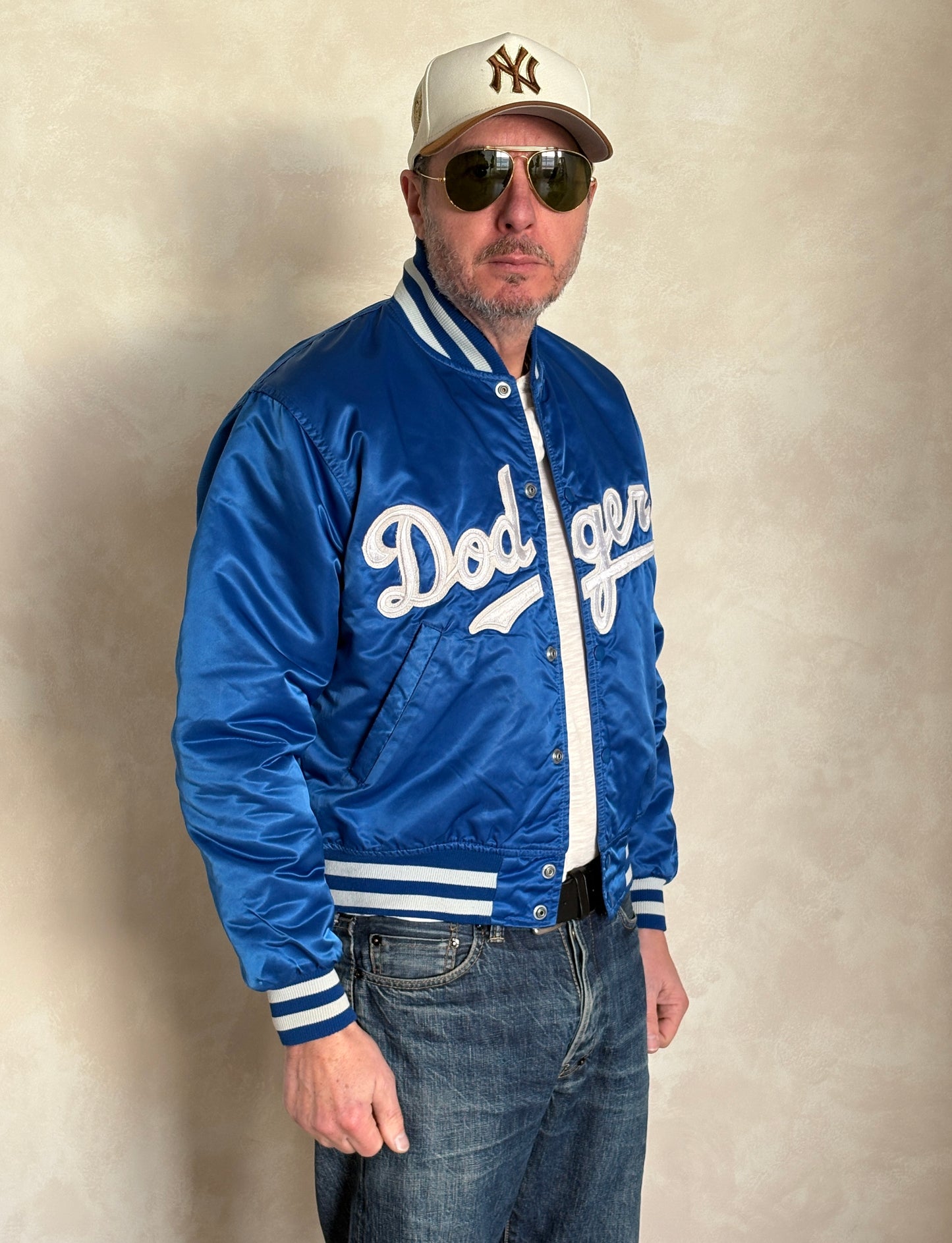 Vintage 80s LA Dodgers Starter Satin Jacket | Diamond Collection | Size M | Made in USA-AJ357 Studio-AJ357 Studio
