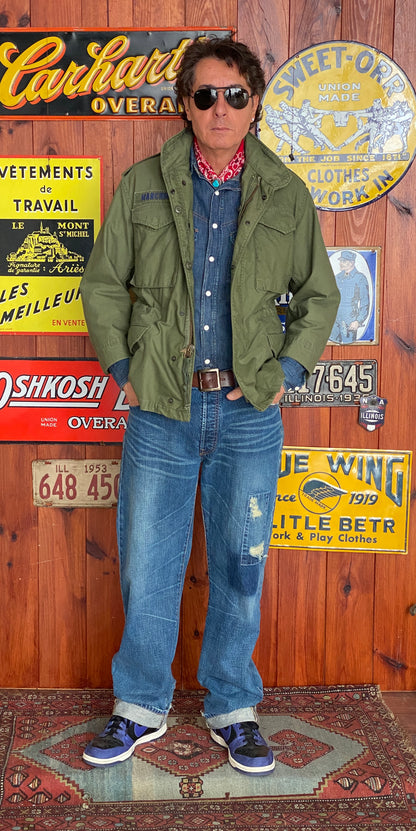 X Small Short. Authentic 70s US Army Vintage M-65 field jacket Military-AJ357 Studio