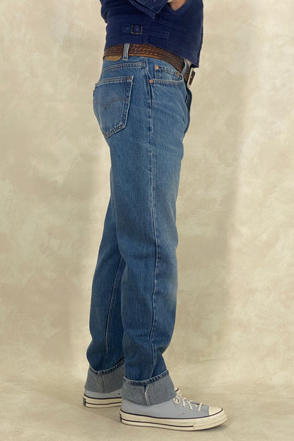 34X34 Levi's 501 Vintage Denim Jeans Made in USA in 1991-military-AJ357 Studio