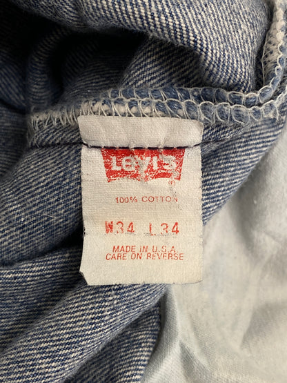 34X34 Levi's 501 Vintage Denim Jeans Made in USA in 1991-military-AJ357 Studio