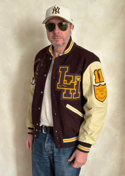 Med. Vintage College Varsity Jacket – Laguna Hills Water Polo Academic . Made in USA-AJ357 Studio-AJ357 Studio