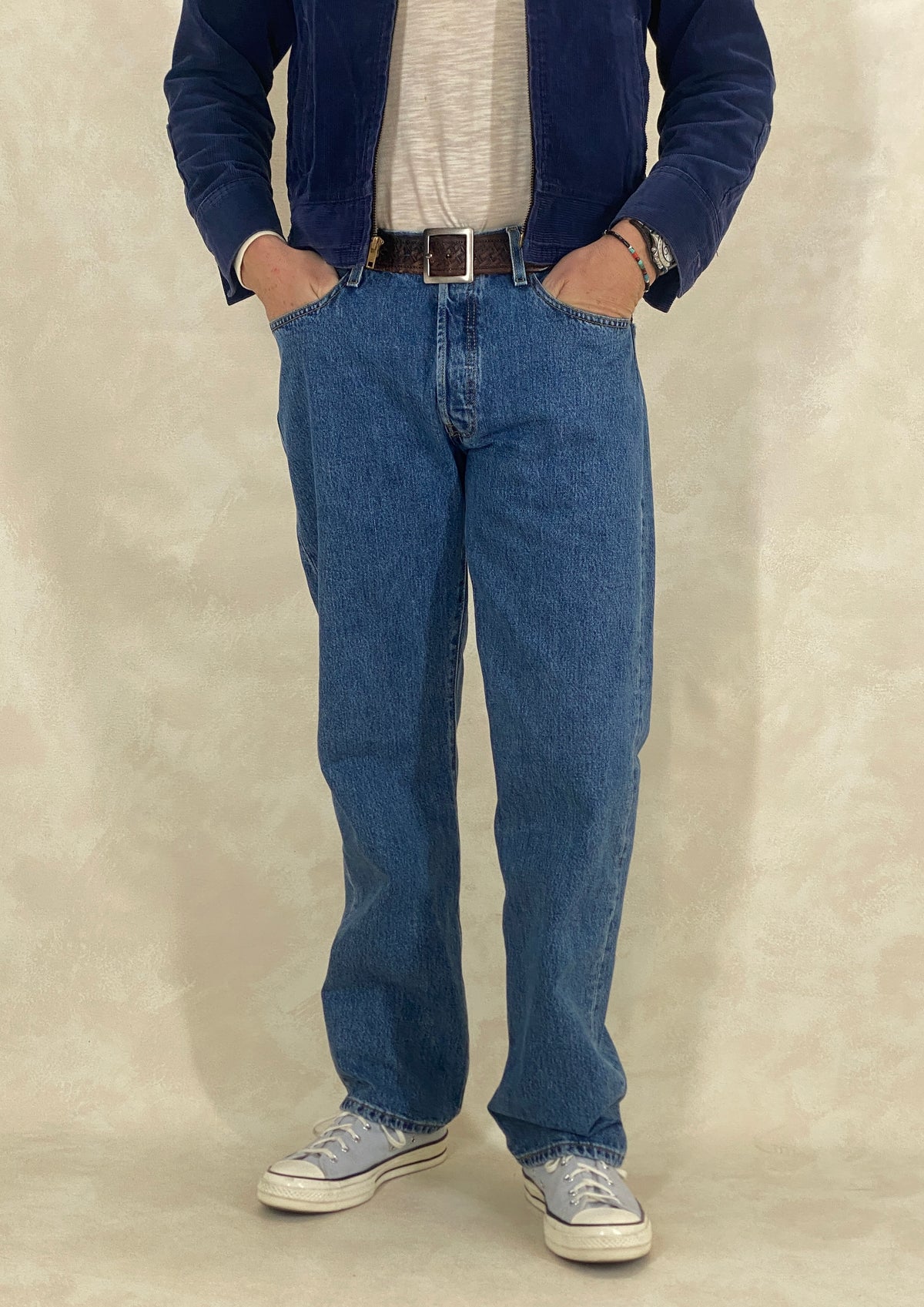 34X32 Levi's 501 Vintage Denim Jeans-military-AJ357 Studio