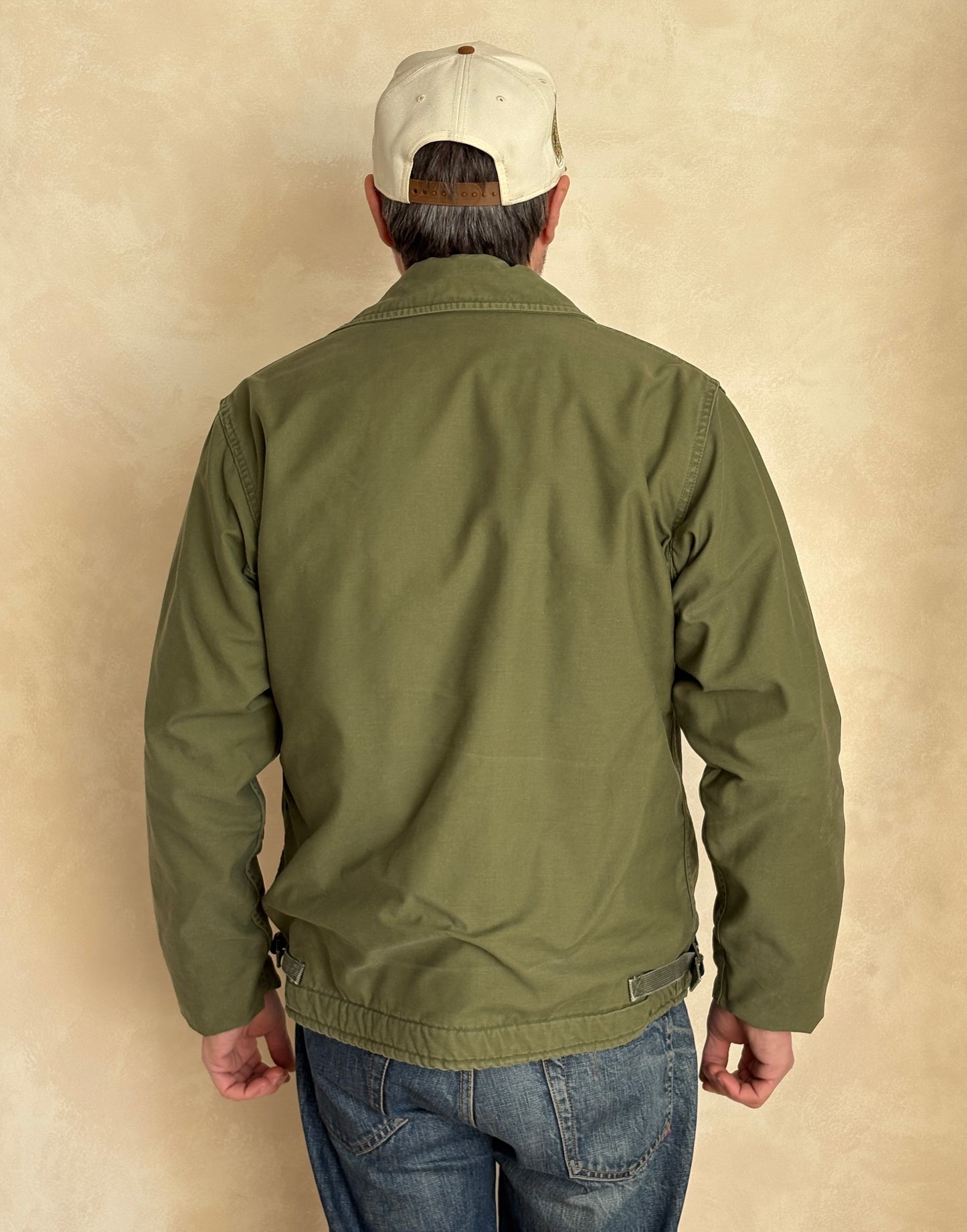 Size L. Vintage 1966 US Navy A-2 Deck Jacket . Military-AJ357 Studio-AJ357 Studio