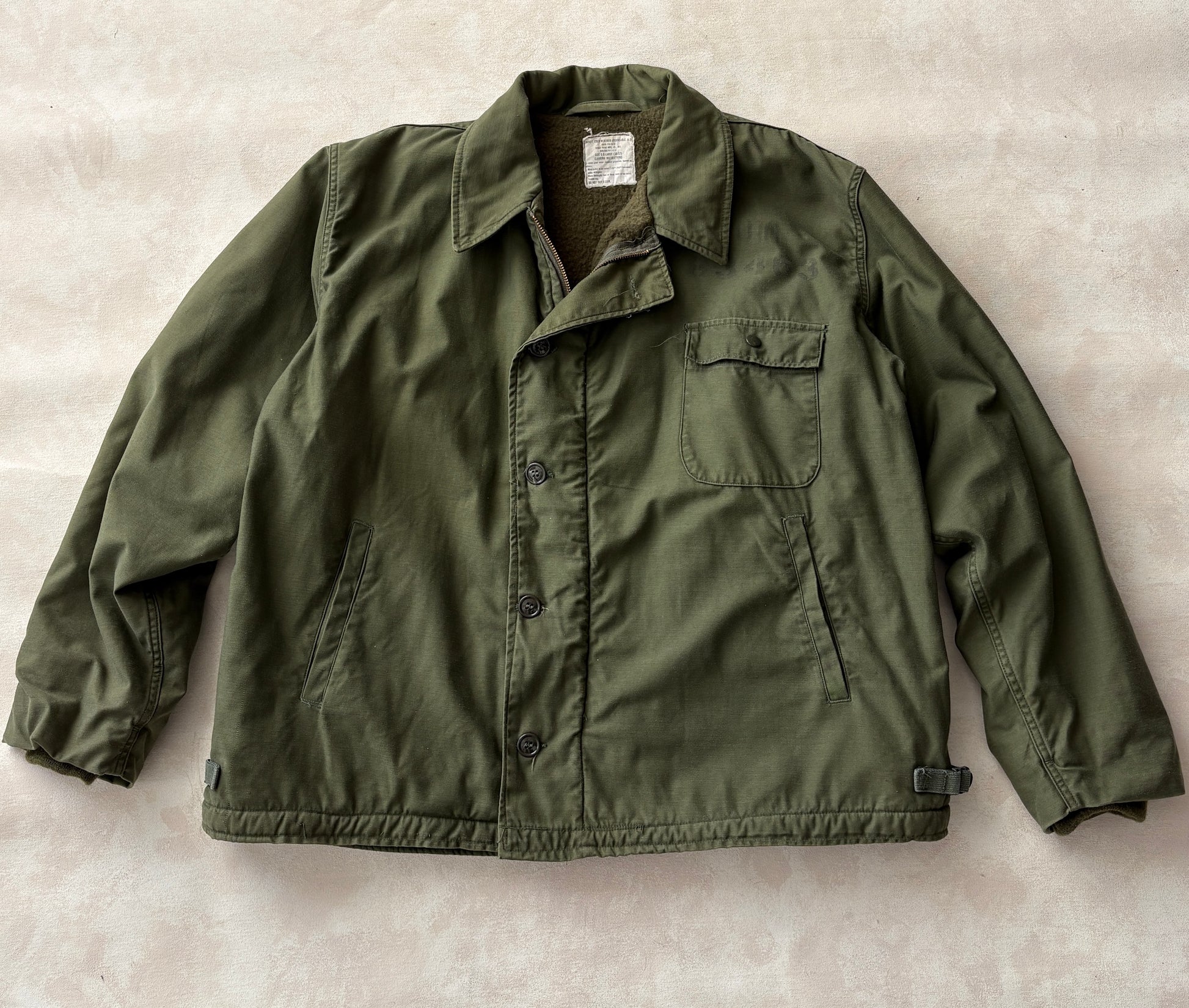 Vintage 1974 US Navy A-2 Deck Jacket Size Large XXL-AJ357 Studio-AJ357 Studio