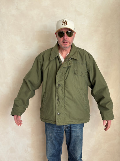 Vintage 1974 US Navy A-2 Deck Jacket Size Large XXL-AJ357 Studio-AJ357 Studio