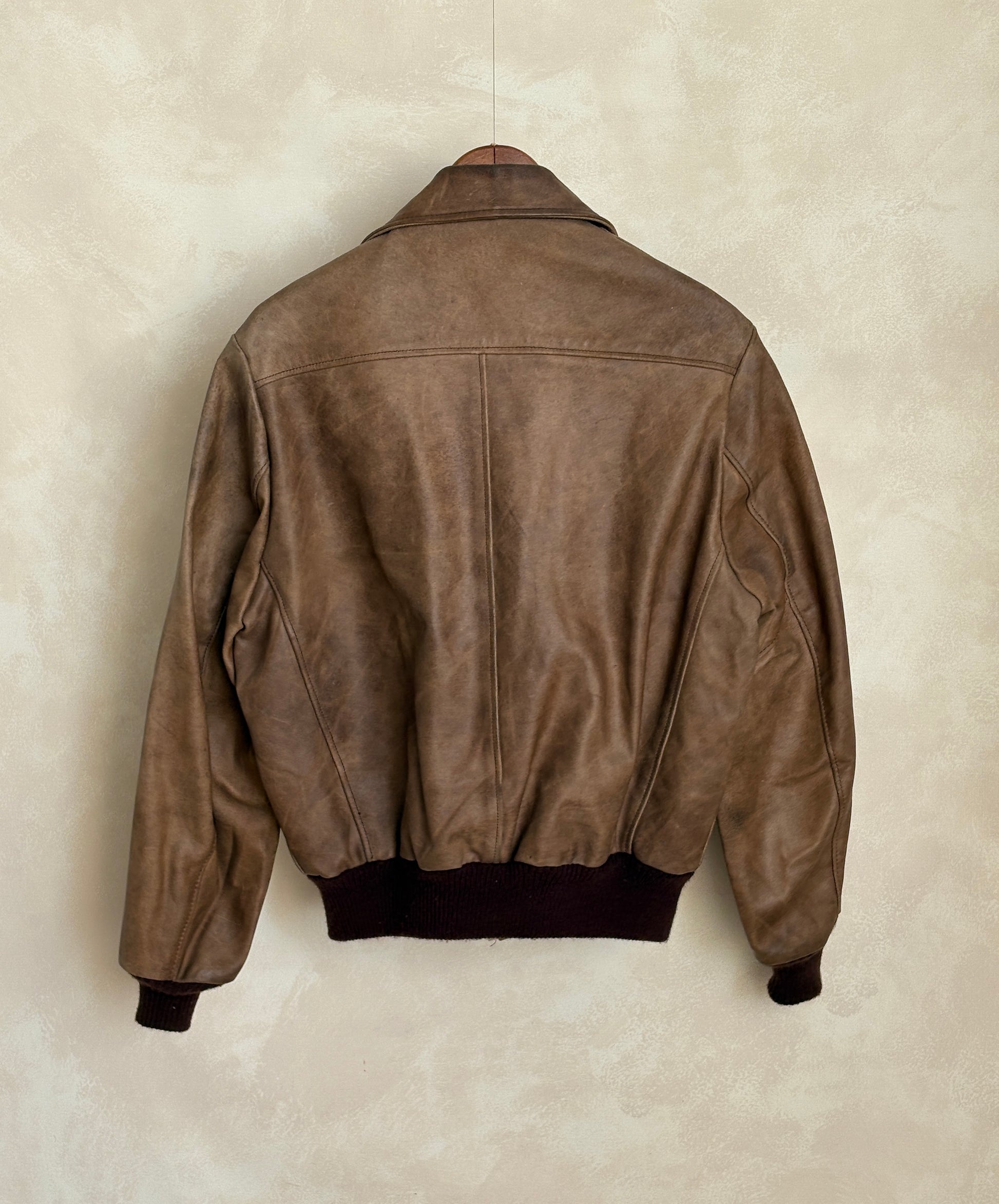 Size 42US / 52EU Vintage Excelled Leather Flight Jacket | Made in USA-AJ357 Studio-AJ357 Studio