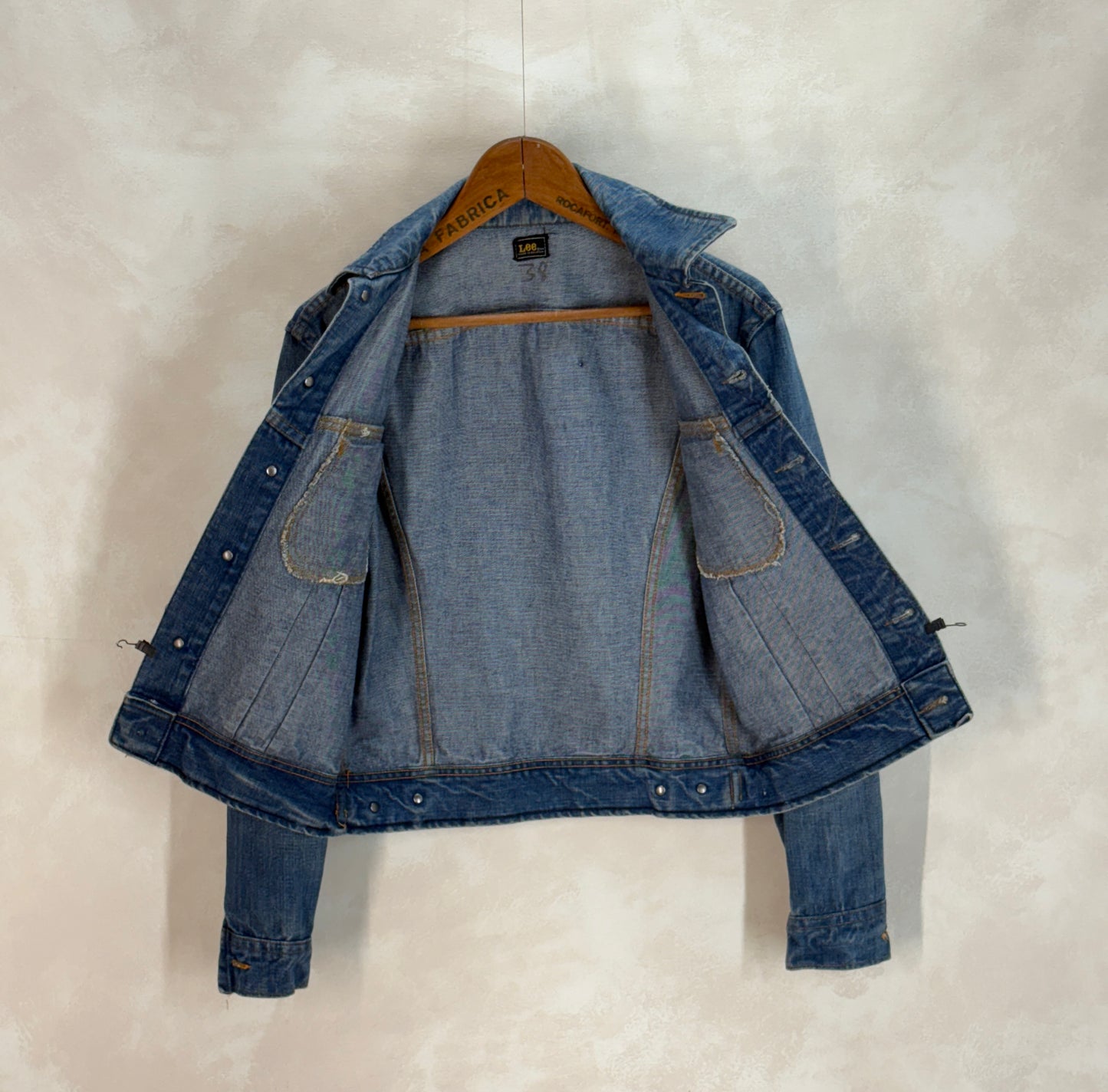 Size 38US / 48EU Vintage 70s Lee 2 pocket Jacket Made in Belgium - USA Vintage Bcn