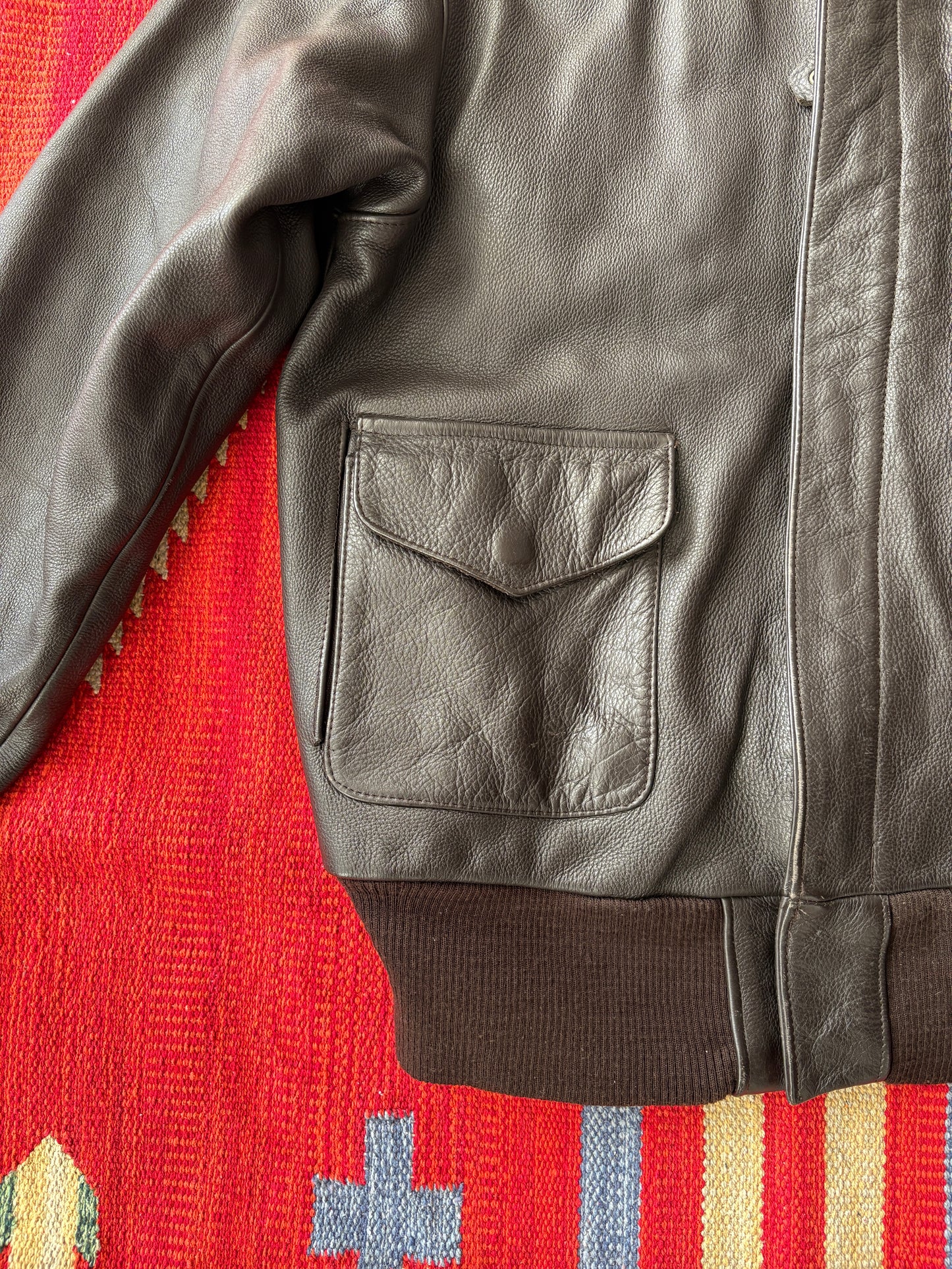 Size 42US / 52 EU Vintage Hand-Painted Republic of Korea Flight Jacket -AJ357 Studio-AJ357 Studio