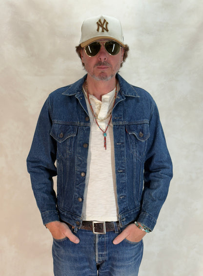 Size 38US / 48EU. Vintage 1980s Levi’s 70506 Trucker Jacket – 4 Pockets – Made in USA-AJ357 Studio