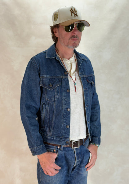 Size 38US / 48EU. Vintage 1980s Levi’s 70506 Trucker Jacket – 4 Pockets – Made in USA-AJ357 Studio
