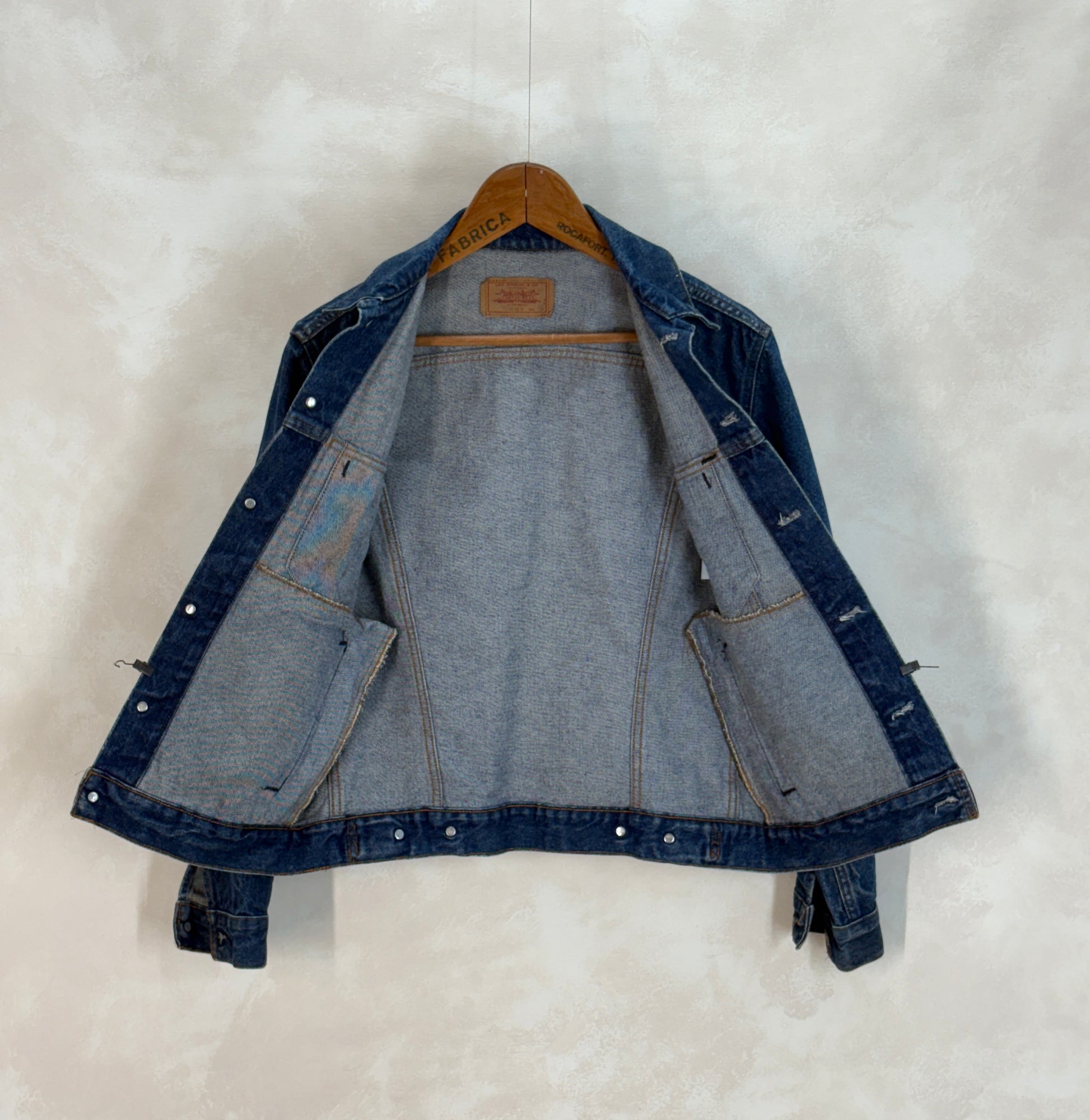 Size 38US / 48EU. Vintage 1980s Levi’s 70506 Trucker Jacket – 4 Pockets – Made in USA - USA Vintage Bcn