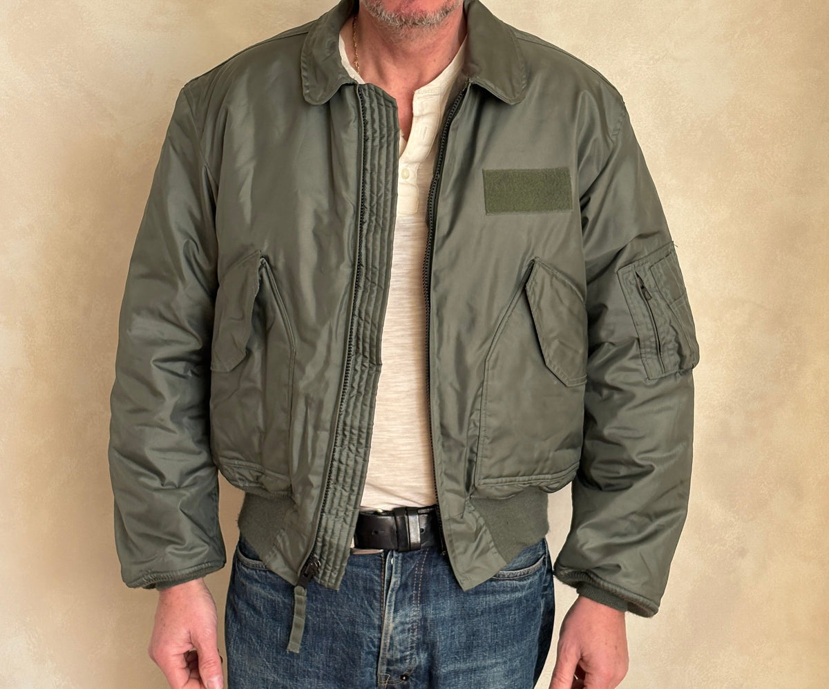 Authentic Vintage CWU-45/P Flight Jacket - 100% Aramid Fire Resistant - Size Large-AJ357 Studio