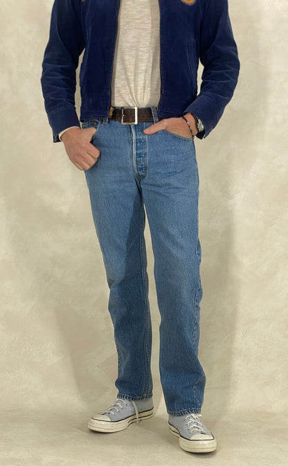 34X31 Levi's 501 Vintage Denim Jeans Made in USA-military-AJ357 Studio