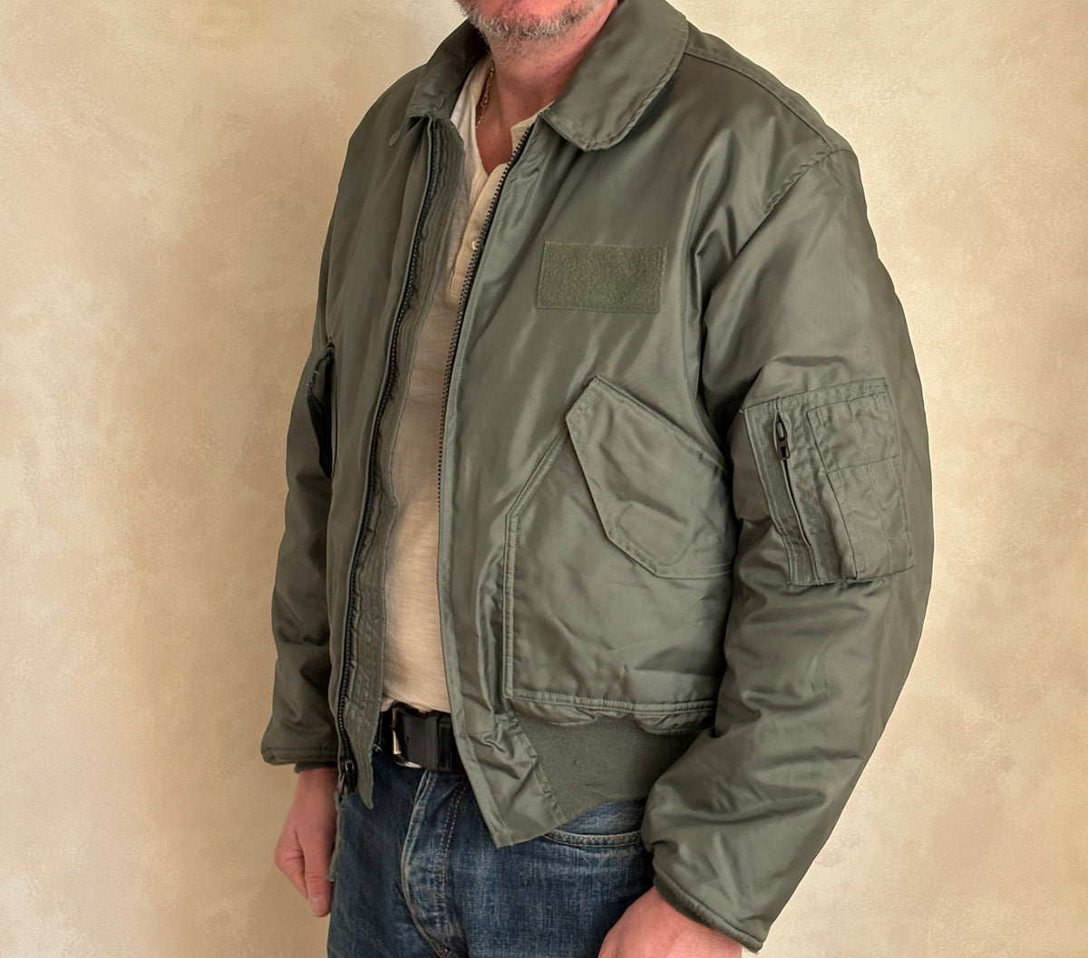 Authentic Vintage CWU-45/P Flight Jacket - 100% Aramid Fire Resistant - Size Large-AJ357 Studio