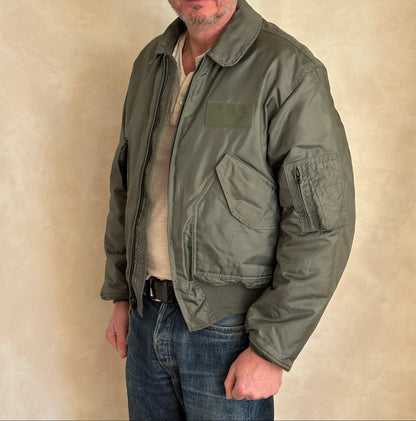 Authentic Vintage CWU-45/P Flight Jacket - 100% Aramid Fire Resistant - Size Large