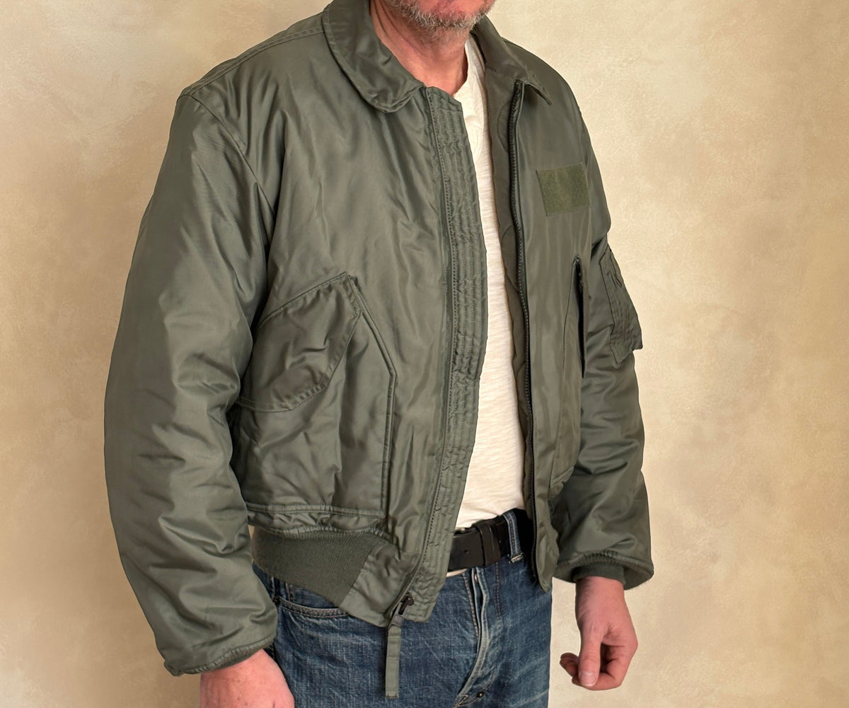 Authentic Vintage CWU-45/P Flight Jacket - 100% Aramid Fire Resistant - Size Large-AJ357 Studio