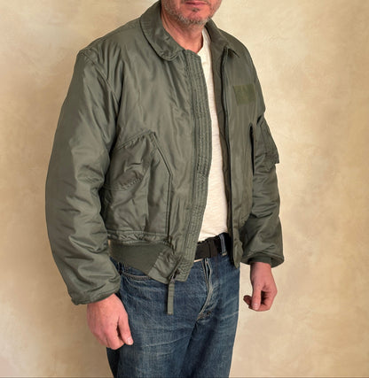 Authentic Vintage CWU-45/P Flight Jacket - 100% Aramid Fire Resistant - Size Large