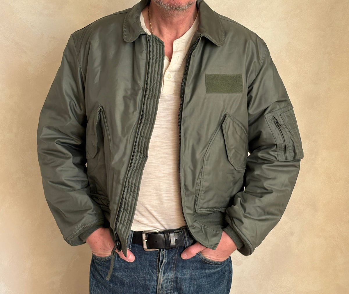 Authentic Vintage CWU-45/P Flight Jacket - 100% Aramid Fire Resistant - Size Large-AJ357 Studio