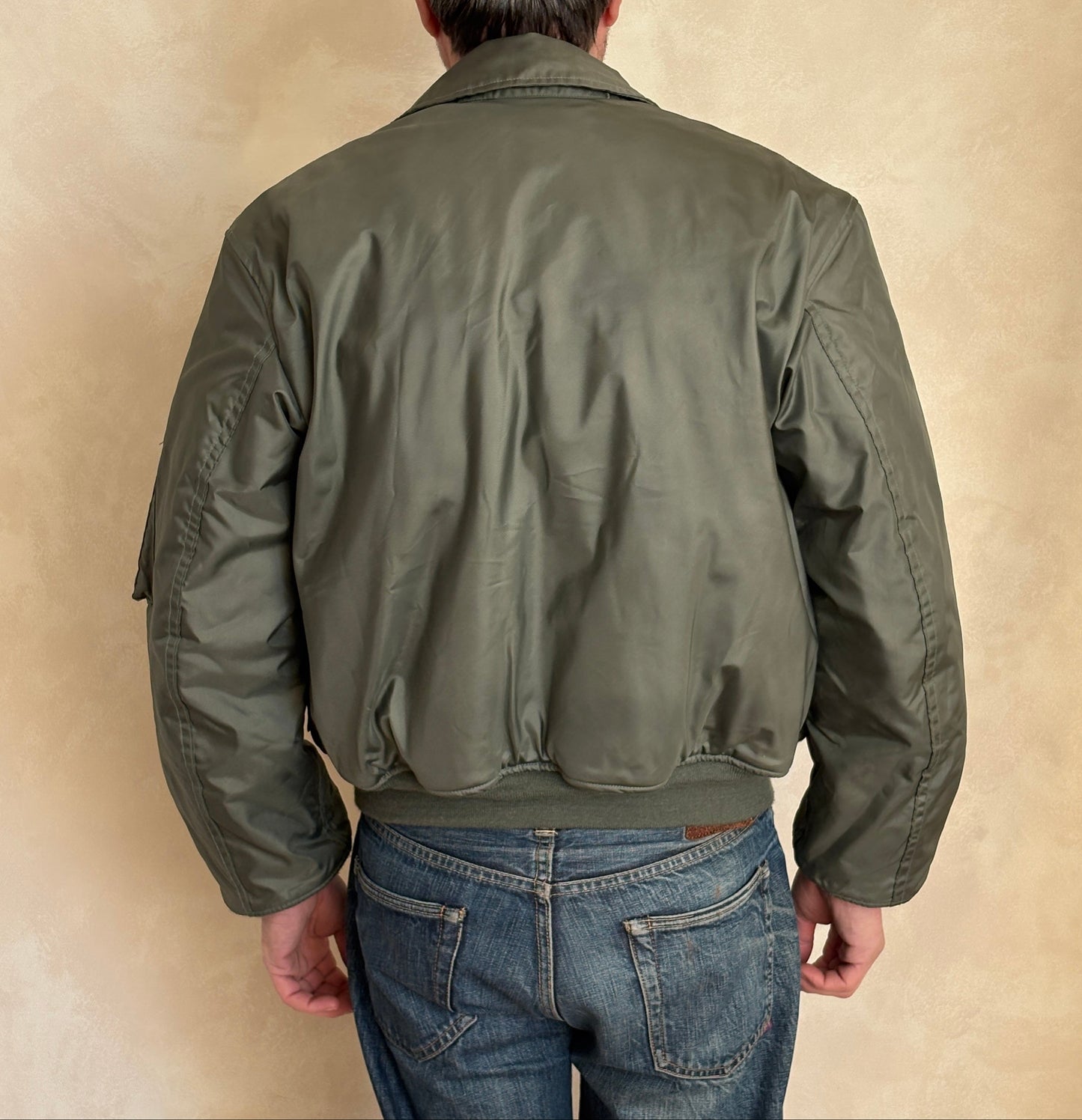 Authentic Vintage CWU-45/P Flight Jacket - 100% Aramid Fire Resistant - Size Large