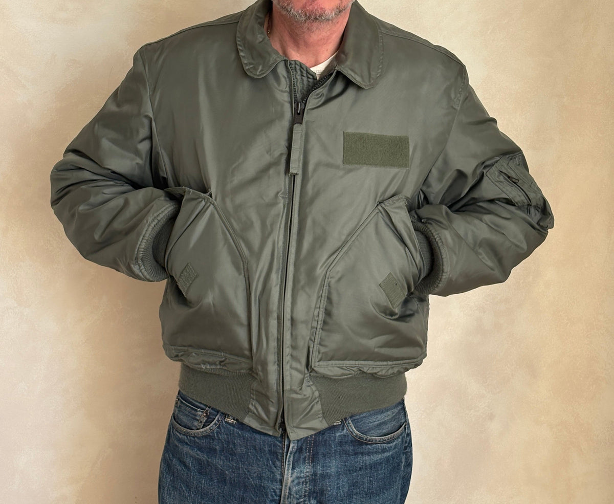 Authentic Vintage CWU-45/P Flight Jacket - 100% Aramid Fire Resistant - Size Large-AJ357 Studio