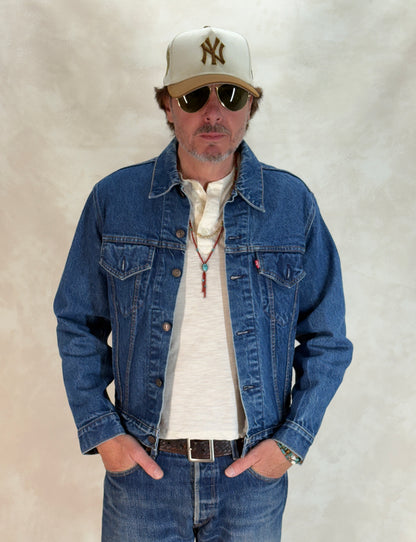 Size 42US / 52EU. Vintage 80s 70506 Levis 4 pockets jacket Made in USA-AJ357 Studio