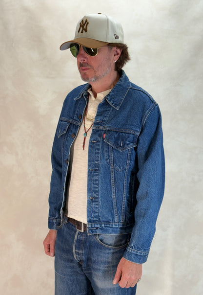 Size 42US / 52EU. Vintage 80s 70506 Levis 4 pockets jacket Made in USA-AJ357 Studio