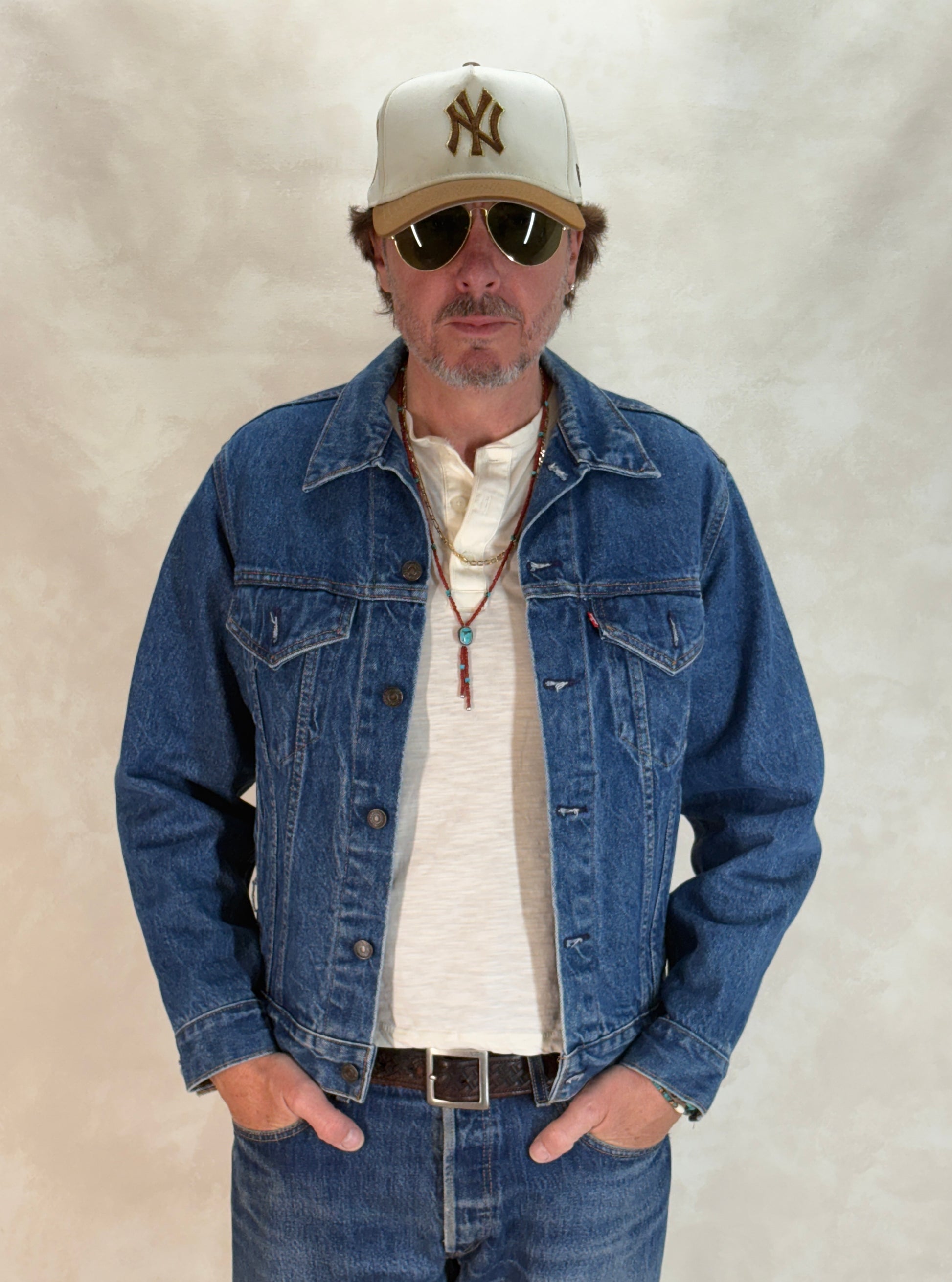 Size 42US / 52EU. Vintage 80s 70506 Levis 4 pockets jacket Made in USA - USA Vintage Bcn