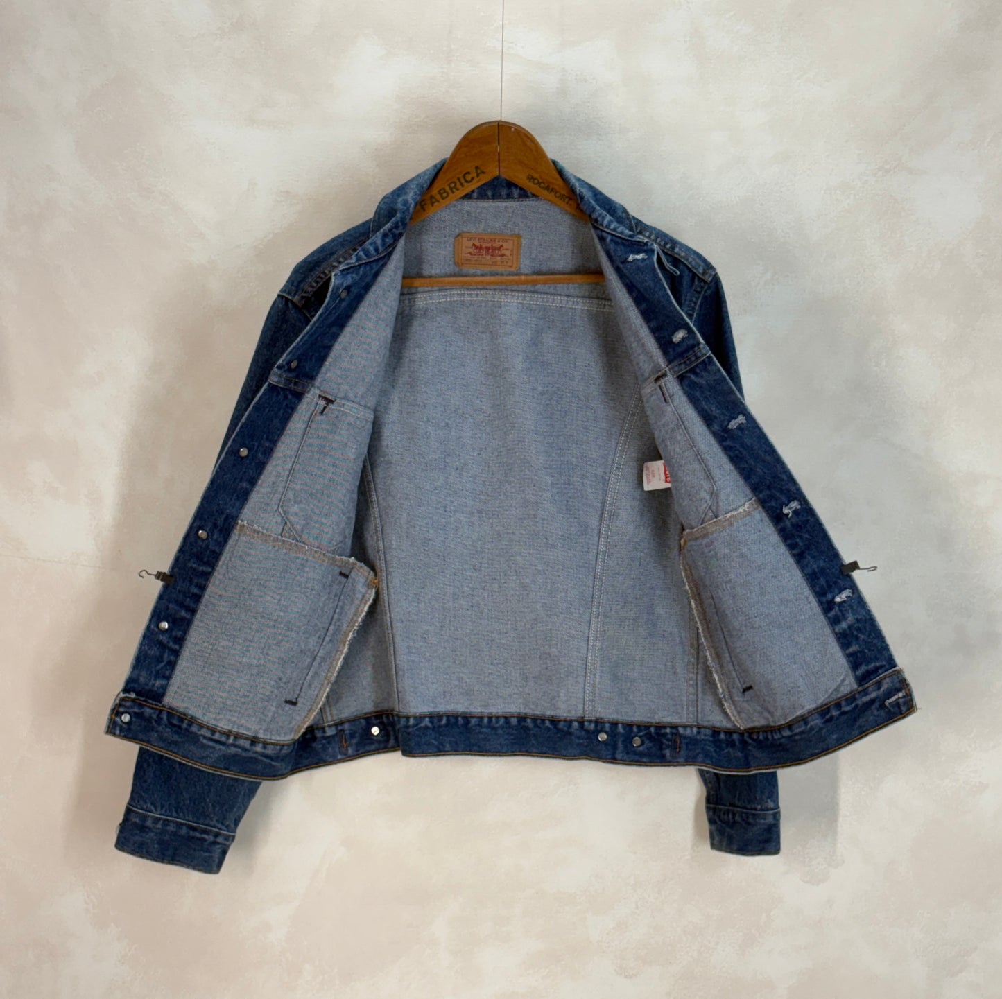 Size 42US / 52EU. Vintage 80s 70506 Levis 4 pockets jacket Made in USA - USA Vintage Bcn