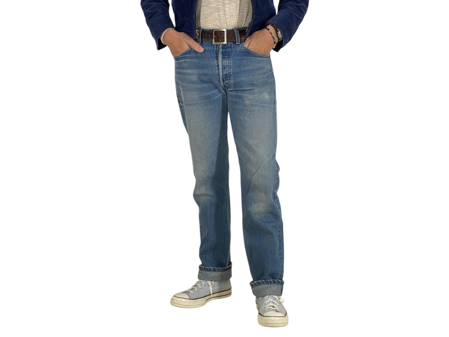 Vintage Levi’s 501 Jeans – Classic Denim Made in USA – Size 33x36-military-AJ357 Studio