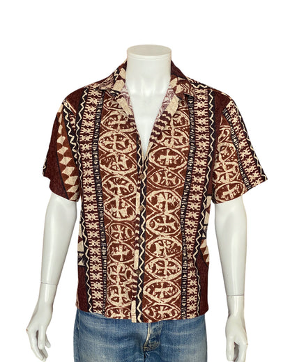 Vintage 60s Hawaiian Cotton Shirt Made in Hawaii | Size M-AJ357 Studio