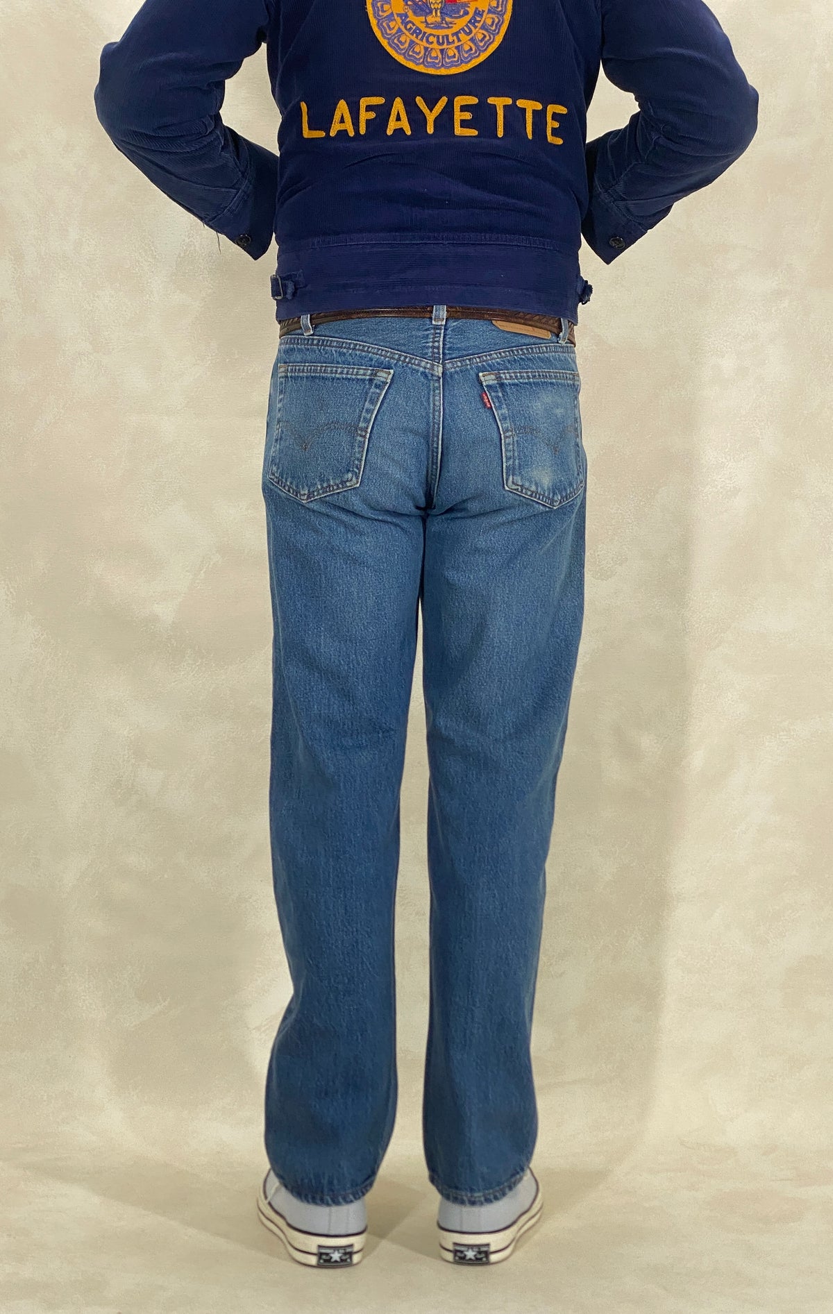 33X34 Levi's 501 Vintage Denim Jeans Made in USA-military-AJ357 Studio
