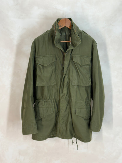 Small Long. Authentic 1972 US Army M-65 Field Jacket – Vintage Military Issue. Made by John Ownbey-AJ357 Studio