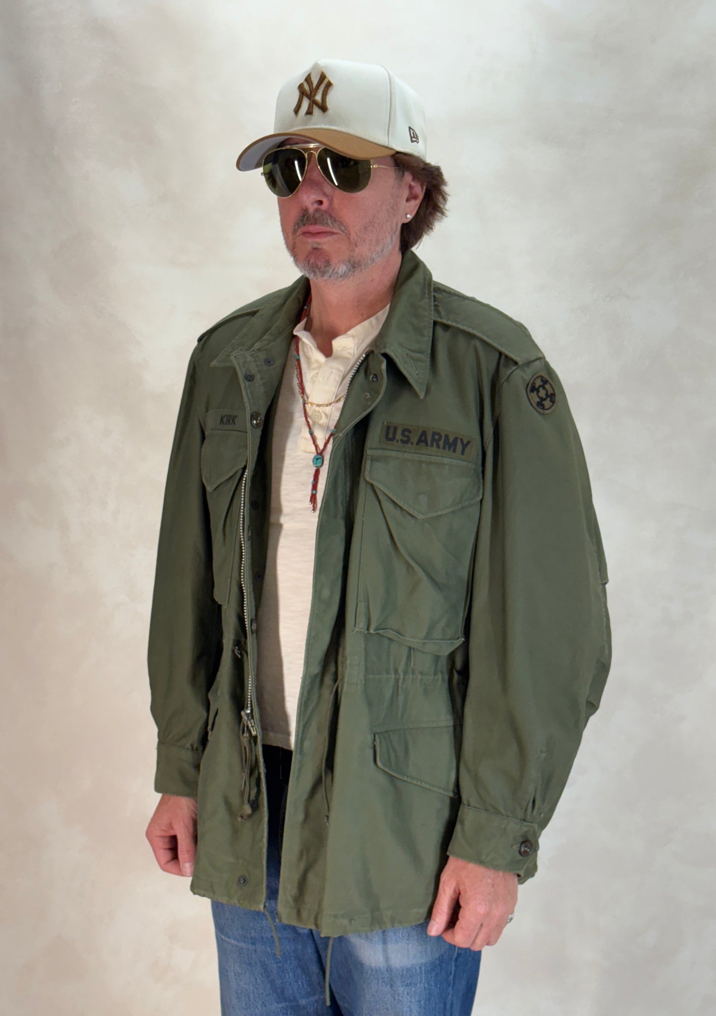 Med Short. Authentic 1950s US Army M-51 Field Jacket – OG-107 – Military Issue - USA Vintage Bcn