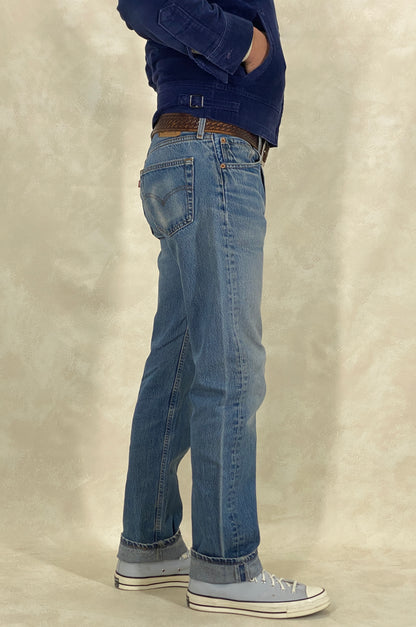 Vintage Levi’s 501 Jeans – Classic Denim Made in USA – Size 33x36-military-AJ357 Studio