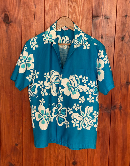 Size M. Vintage 780s Hawaiian cotton shirt made In Hawaii-AJ357 Studio