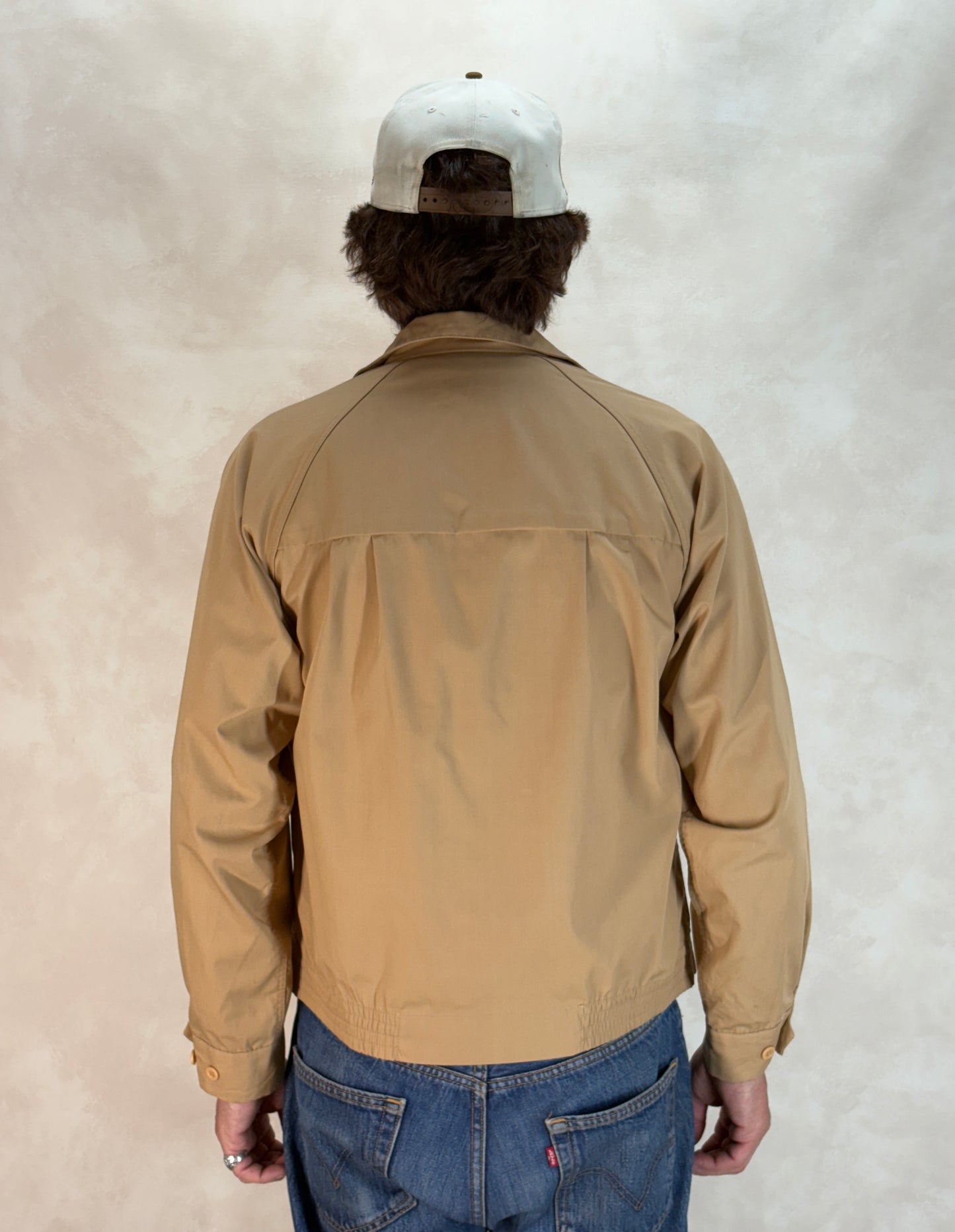 38 Reg , Vintage London Fog Lightweight Cotton-Blend Zip Jacket Made in USA. talon zipper - USA Vintage Bcn