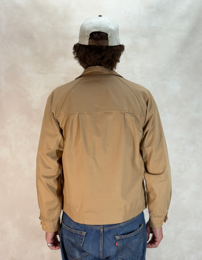 38 Reg , Vintage London Fog Lightweight Cotton-Blend Zip Jacket Made in USA. talon zipper-AJ357 Studio