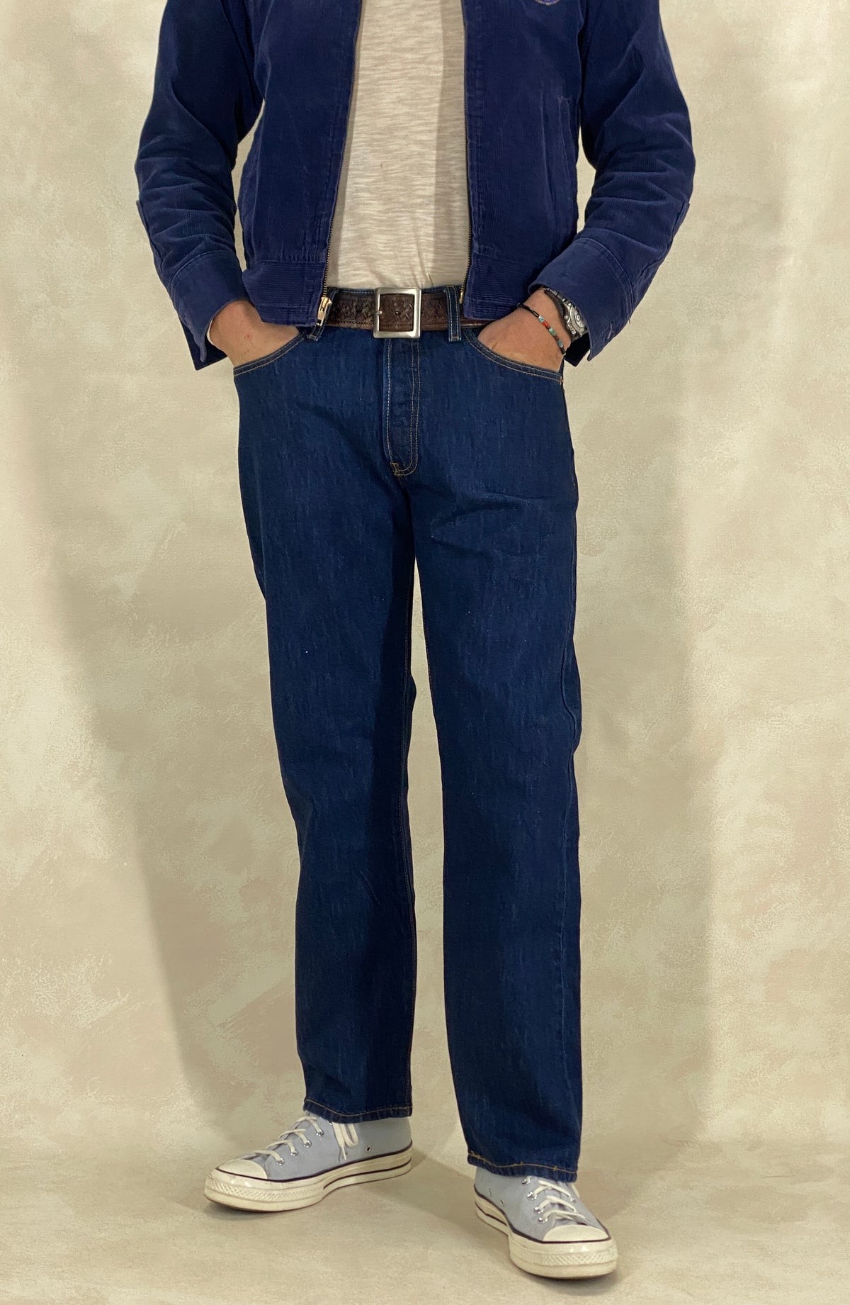 33X30 Levi's 501 Vintage 2006 Denim Jeans Made in Colombia-military-AJ357 Studio